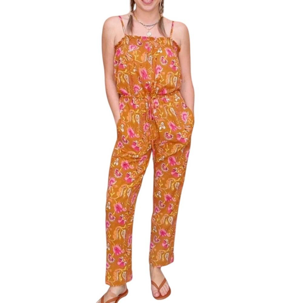 XiRena Sunset Sleeveless Sydnee Floral Jumpsuit Size XS